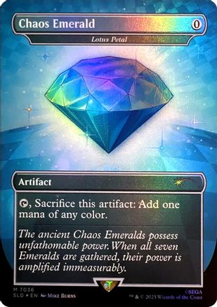 Secret Lair Drop Series - (SLD-7036) - Chaos Emerald - Lotus Petal (7036) Foil