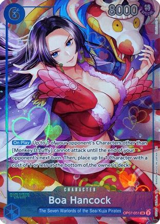 One Piece Promotion Cards  OP07-051 Boa Hancock (Seven Warlords of the Sea Binder Set) (OP07-051)  - Foil - Super Rare