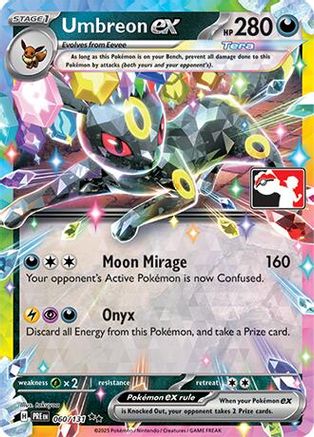 Prize Pack Series Cards  060/131 Umbreon ex  - Holofoil - Double Rare