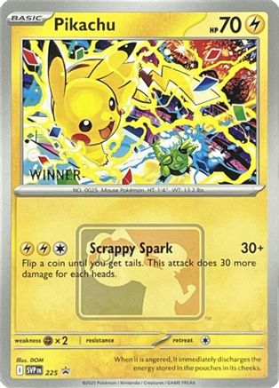 SV Scarlet & Violet Promo Cards  225 Pikachu  - Promo