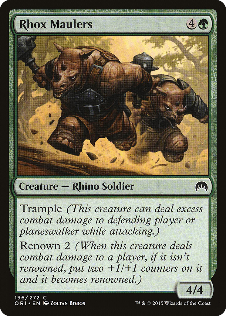 Magic Origins - (ORI-196) - Rhox Maulers