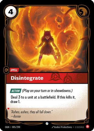 Origins (005/298): Disintegrate -