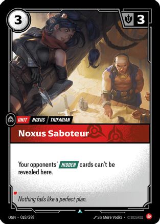 Origins (018/298): Noxus Saboteur - Foil
