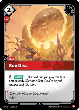 Origins (021/298): Sun Disc -