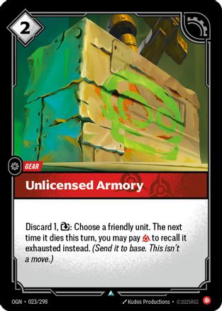 Origins (023/298): Unlicensed Armory -