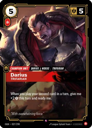 Origins (027/298): Darius - Trifarian - Foil