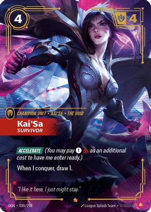 Origins (039/298): Kai'Sa - Survivor - Foil