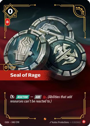Origins (040/298): Seal of Rage - Foil