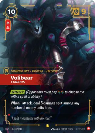 Origins (041a/298): Volibear - Furious (Alternate Art) - Foil