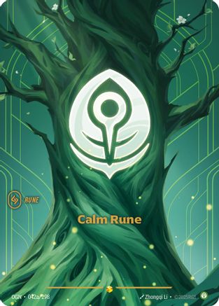 Origins (042a/298): Calm Rune (Alternate Art) - Foil