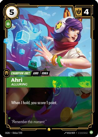 Origins (066a/298): Ahri - Alluring (Alternate Art) - Foil