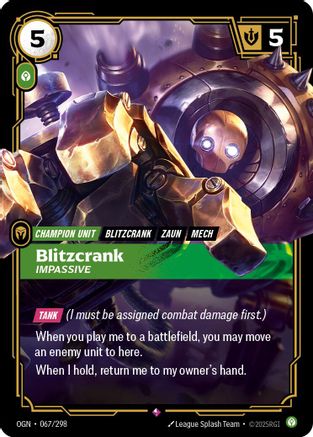 Origins (067/298): Blitzcrank - Impassive - Foil