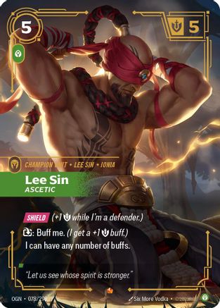 Origins (078/298): Lee Sin - Ascetic - Foil