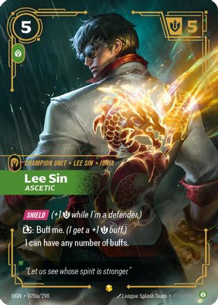 Origins (078a/298): Lee Sin - Ascetic (Alternate Art) - Foil