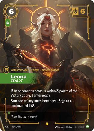 Origins (079a/298): Leona - Zealot (Alternate Art) - Foil