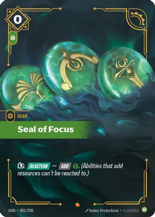Origins (081/298): Seal of Focus - Foil