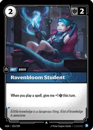 Origins (103/298): Ravenbloom Student -