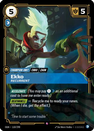 Origins (110/298): Ekko - Recurrent - Foil