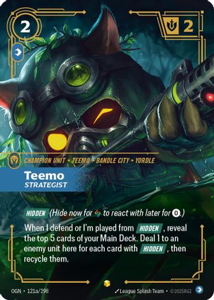 Origins (121a/298): Teemo - Strategist (Alternate Art) - Foil