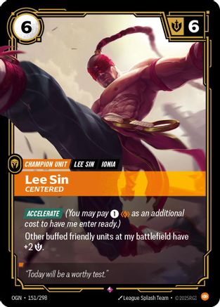 Origins (151/298): Lee Sin - Centered - Foil