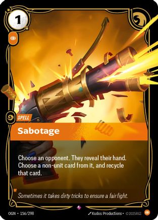 Origins (156/298): Sabotage - Foil