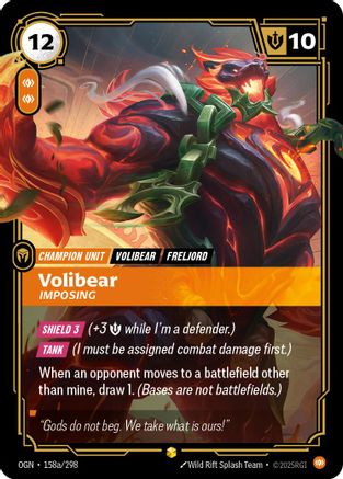 Origins (158a/298): Volibear - Imposing (Alternate Art) - Foil