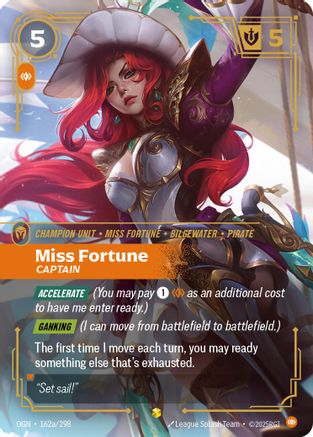 Origins (162a/298): Miss Fortune - Captain (Alternate Art) - Foil