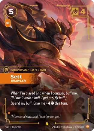 Origins (164a/298): Sett - Brawler (Alternate Art) - Foil