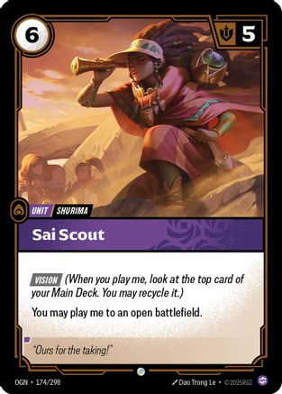 Origins (174/298): Sai Scout - Foil