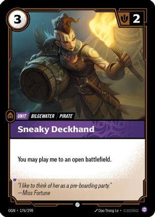 Origins (176/298): Sneaky Deckhand - Foil