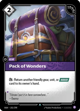 Origins (181/298): Pack of Wonders - Foil