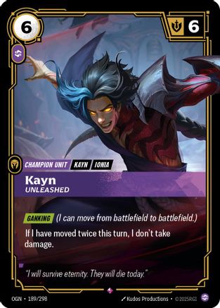 Origins (189/298): Kayn - Unleashed - Foil