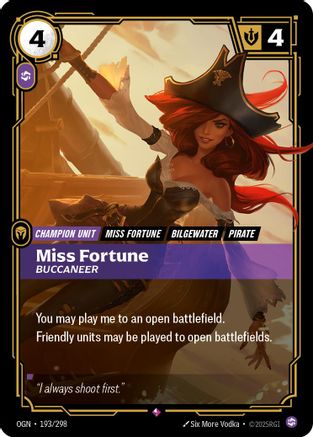 Origins (193/298): Miss Fortune - Buccaneer - Foil