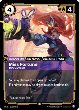 Origins (193a/298): Miss Fortune - Buccaneer (Alternate Art) - Foil