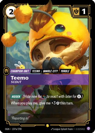 Origins (197a/298): Teemo - Scout (Alternate Art) - Foil