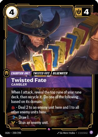 Origins (200/298): Twisted Fate - Gambler - Foil