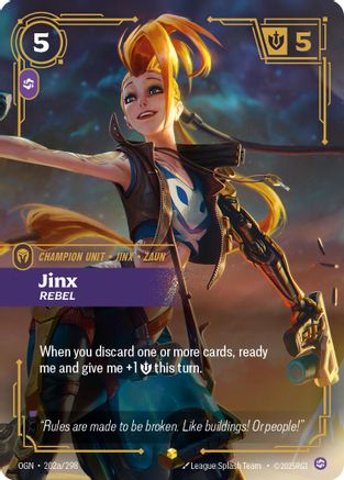 Origins (202a/298): Jinx - Rebel (Alternate Art) - Foil
