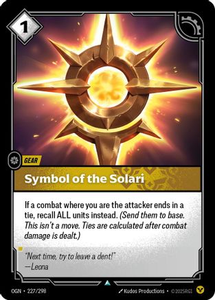 Origins (227/298): Symbol of the Solari -