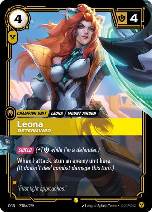 Origins (238a/298): Leona - Determined (Alternate Art) - Foil