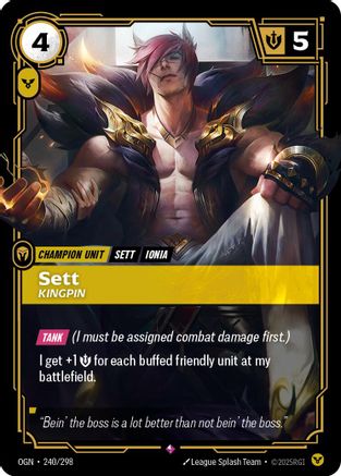 Origins (240/298): Sett - Kingpin - Foil