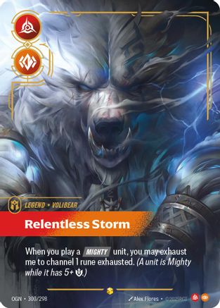 Origins (300/298): Volibear - Relentless Storm (Showcase) - Foil