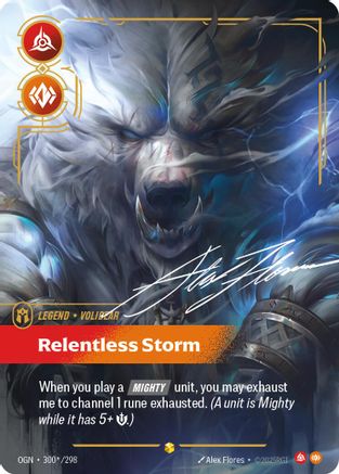 Origins (300*/298): Volibear - Relentless Storm (Signature) - Foil