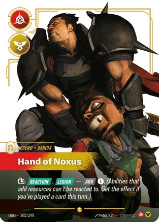 Origins (302/298): Darius - Hand of Noxus (Showcase) - Foil