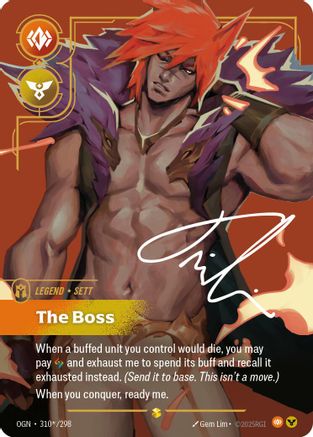 Origins (310*/298): Sett - The Boss (Signature) - Foil