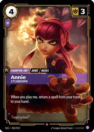 Origins Proving Grounds (010/024): Annie - Stubborn -