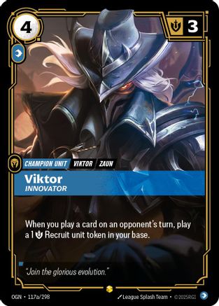 Origins (117a/298): Viktor - Innovator (Alternate Art) - Foil