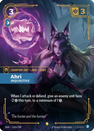 Origins (119a/298): Ahri - Inquisitive (Alternate Art) - Foil