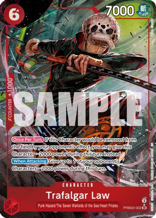 Premium Booster The Best Vol 2  PRB02-002 Trafalgar Law - PRB02-002 (Alternate Art) (PRB02-002)  - Foil - Super Rare