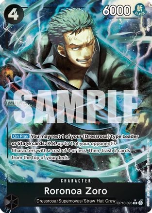 Premium Booster The Best Vol 2  OP10-095 Roronoa Zoro - OP10-095 (Alternate Art) (OP10-095)  - Foil - Rare