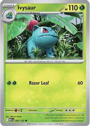 ME01 Mega Evolution  002/132 Ivysaur  - Common